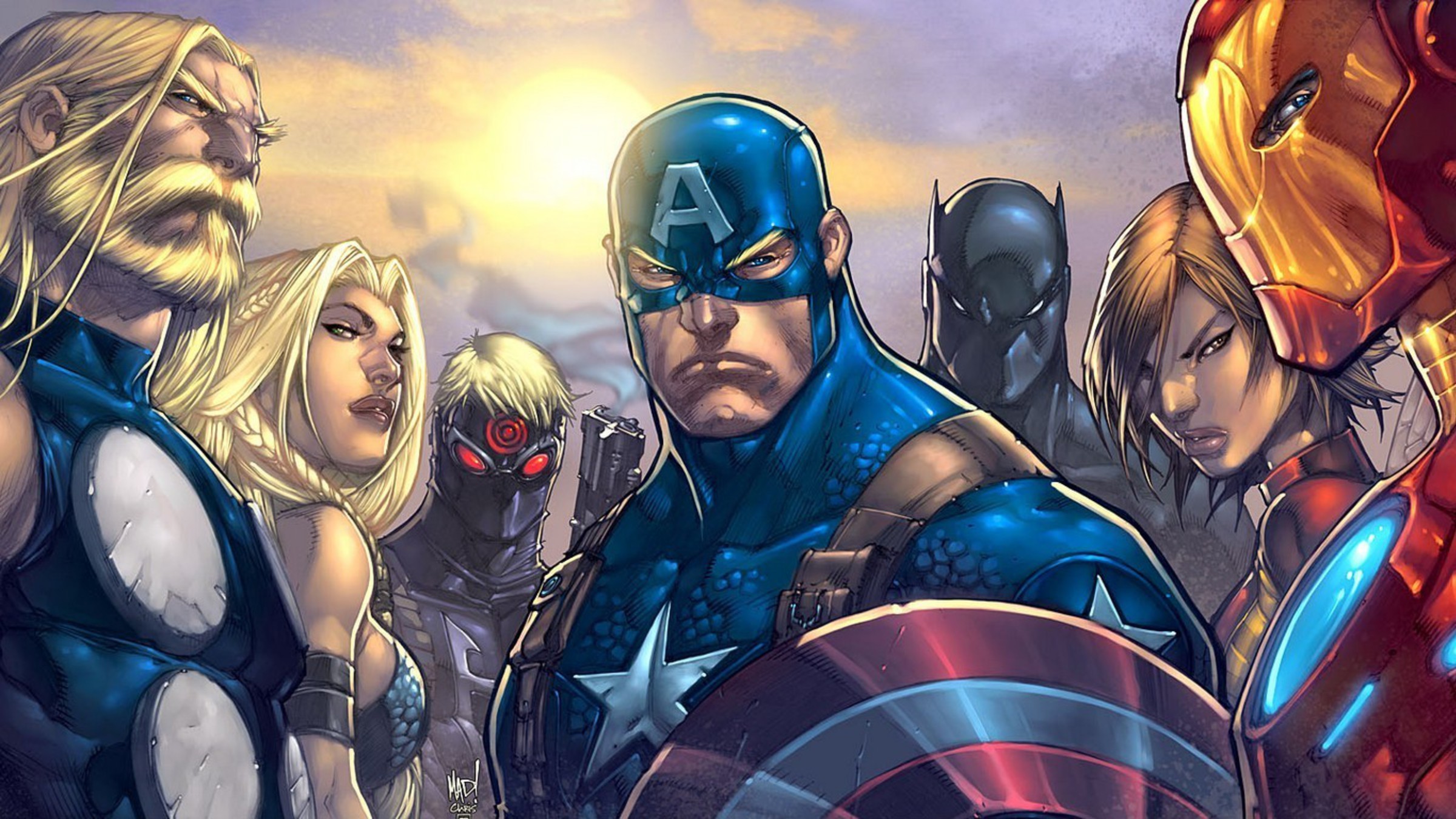 Comics Thor Captain America Marvel Ultimates Avengers - Captain America Hd Wallpaper Comics - HD Wallpaper 