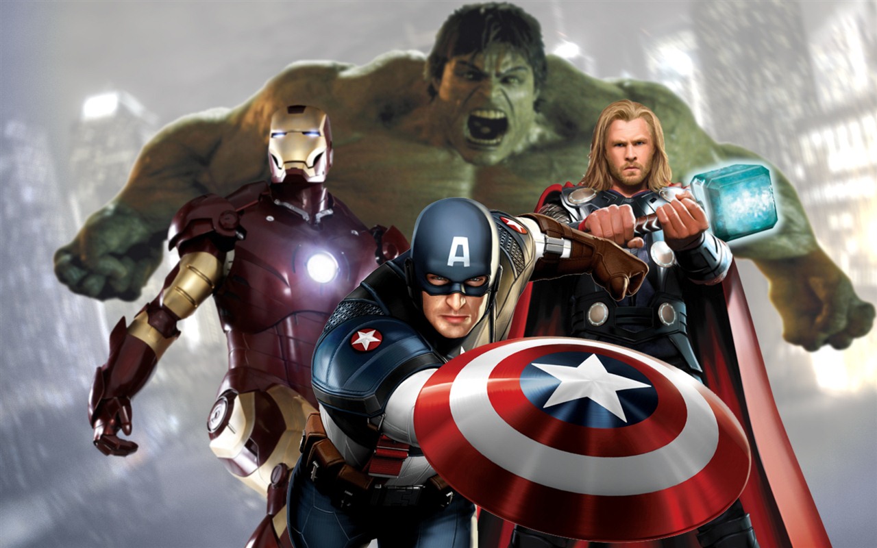 The Avengers 2012 Hd Wallpapers - Film Hulk Ironman Captain America Thor - HD Wallpaper 