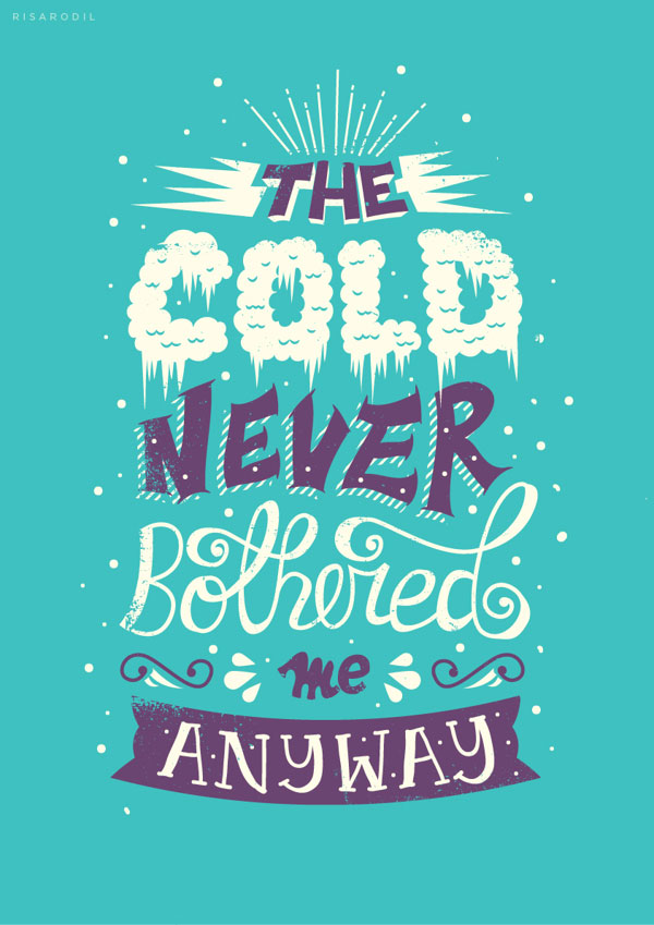 Frozen Movie Tyopgraphy - Cold Never Bothered Me Anyway Quote - HD Wallpaper 