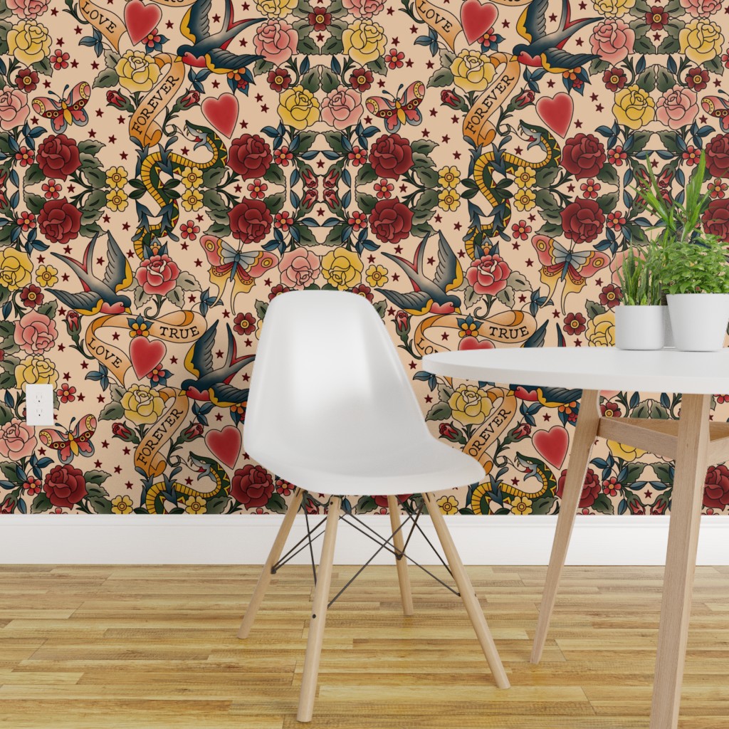 Noir Wallpaper Damask Gothic 1024x1024 Wallpaper teahub.io