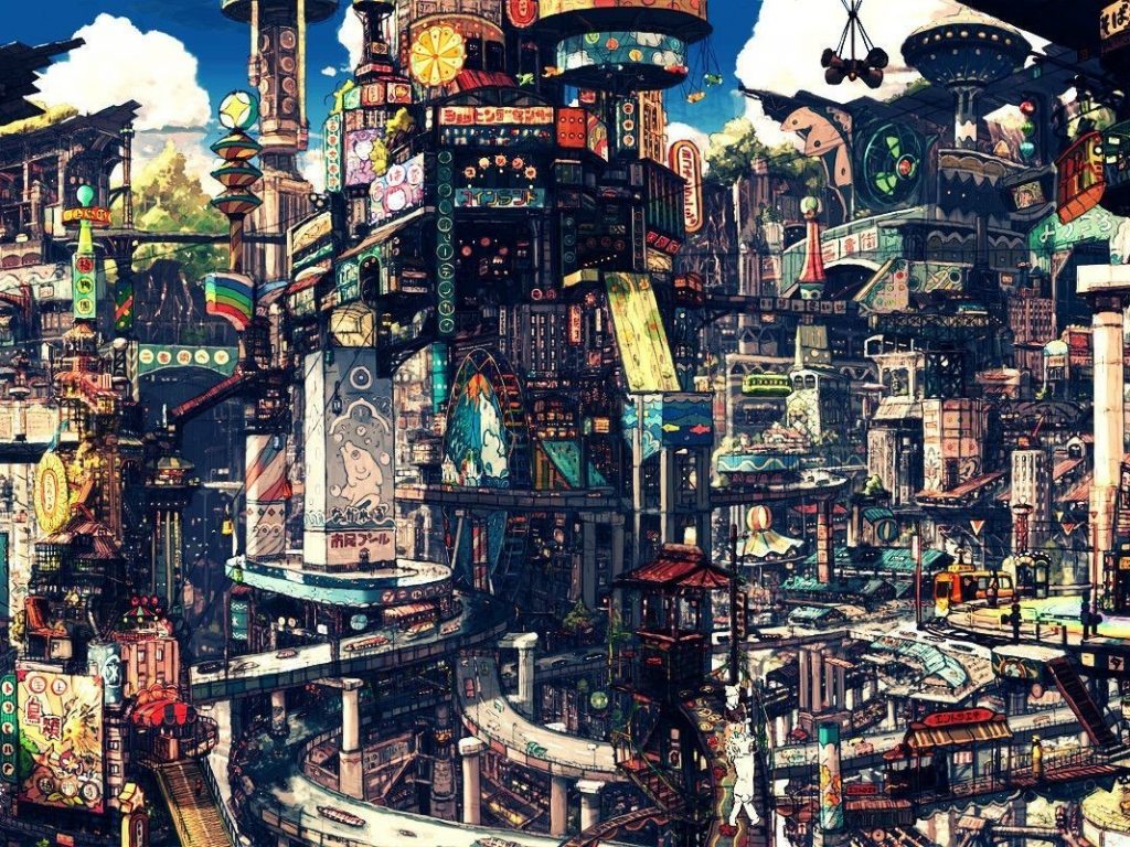 Futuristic City - HD Wallpaper 