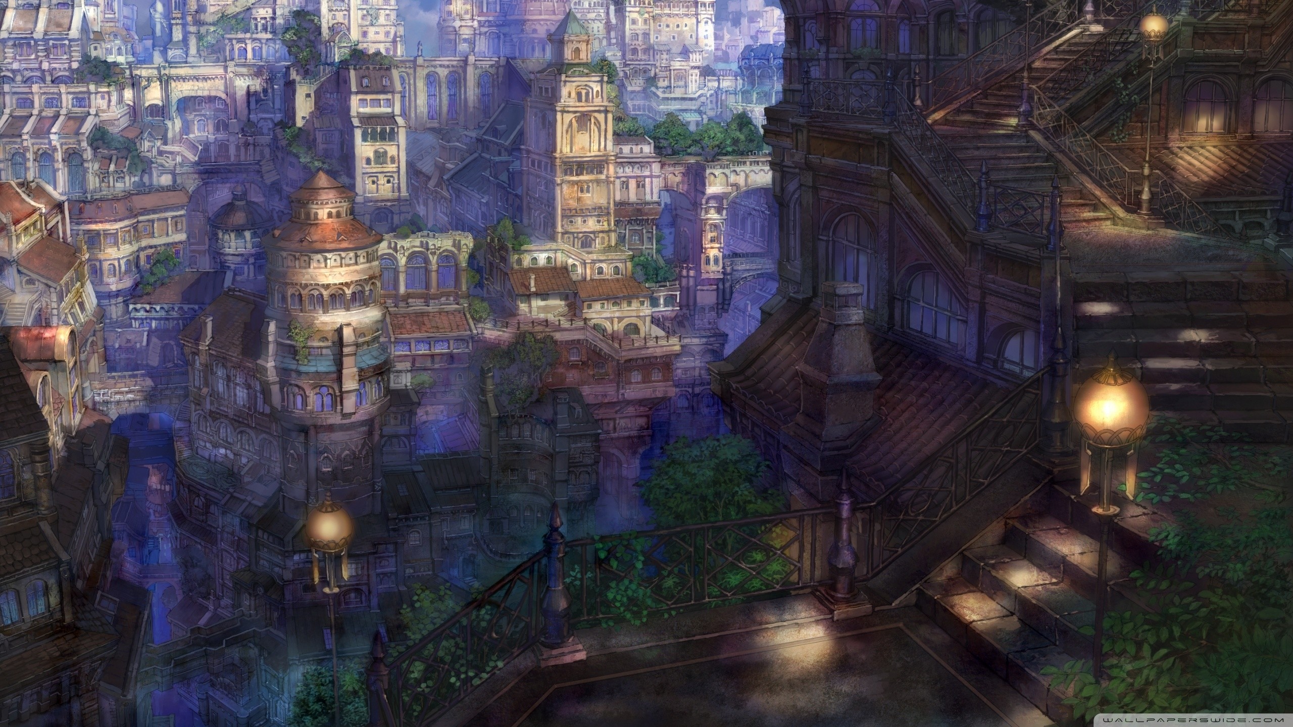 Title - Fantasy Town - HD Wallpaper 