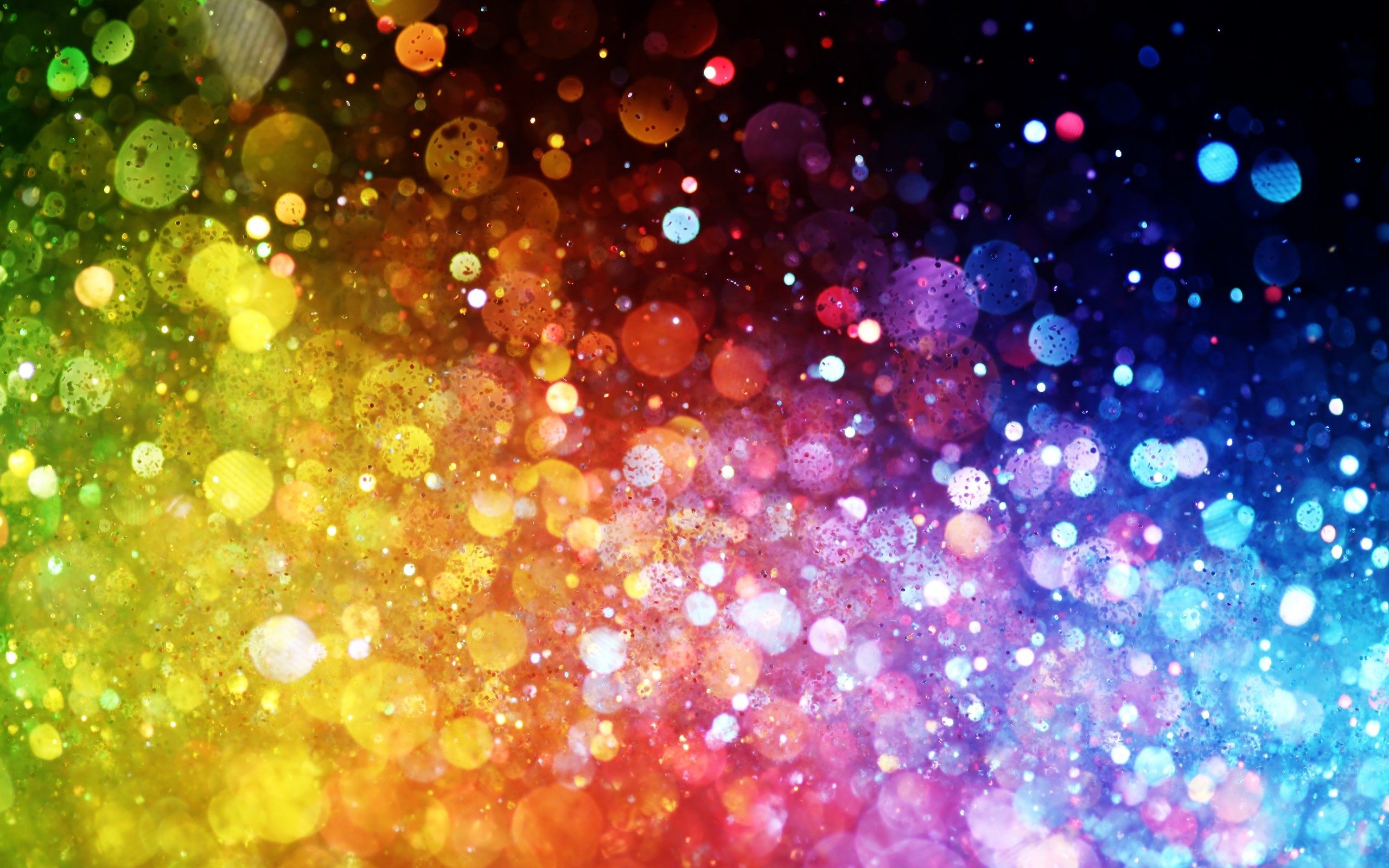2560x1600, Colours Of Rainbow Dots Abstract Wallpaper - Rainbow Glitter