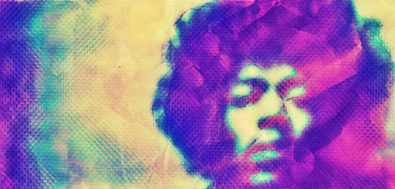Free Download Jimi Hendrix Background Id - Jimi Hendrix Psychedelic Purple - HD Wallpaper 