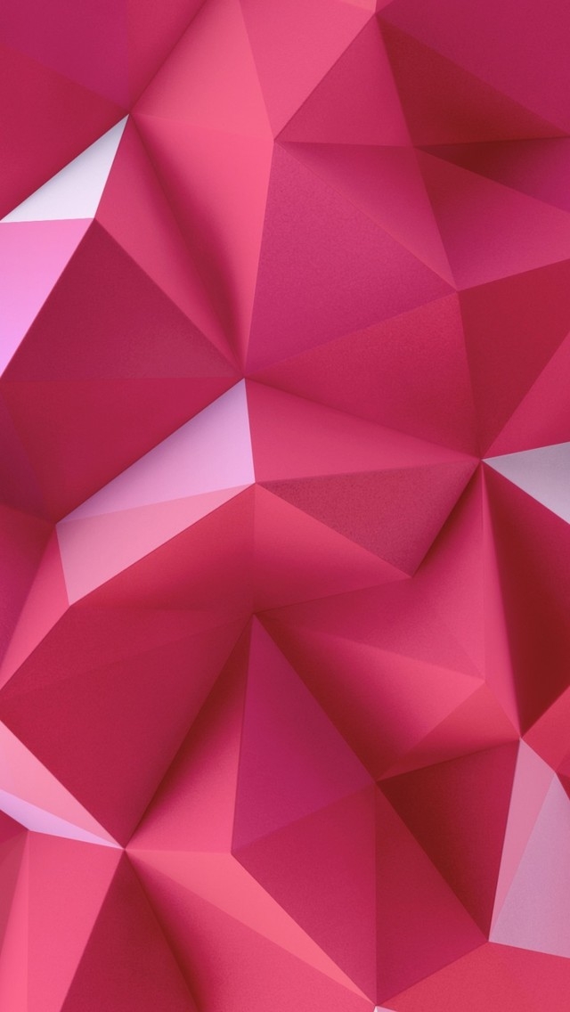Pink Triangles For 640 X 1136 Iphone 5 Resolution - Mobile Phone - HD Wallpaper 