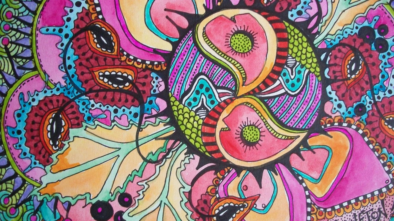 Hippie Trippy Wallpapers Images, Amazing Wallpapers - Singleton Hippie Arte - HD Wallpaper 