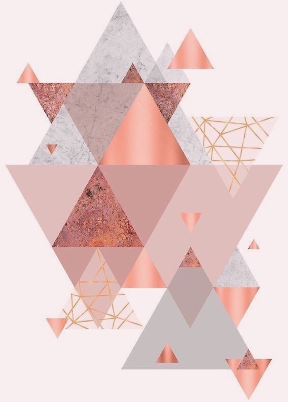 Pink, Triangle, And Wall Image - Blush Pink - HD Wallpaper 