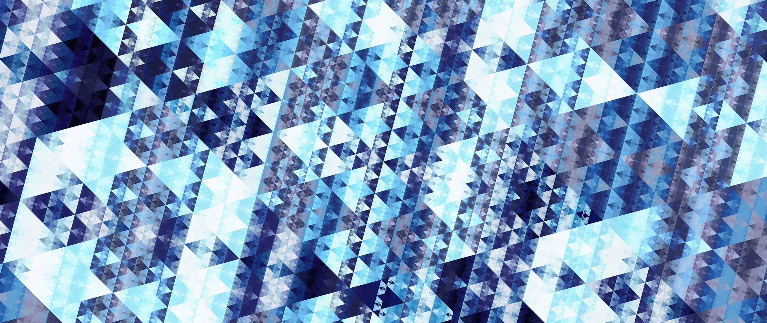 Blue Triangles, Abstraction, Pattern, Wallpaper - Patchwork - HD Wallpaper 
