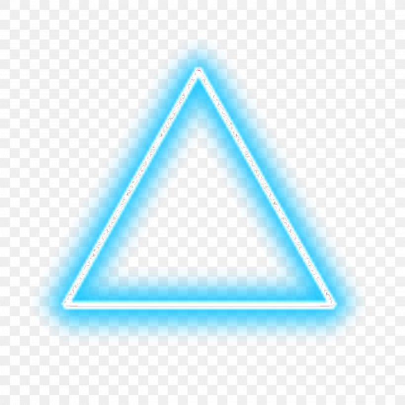 Vector Graphics Clip Art Triangle Desktop Wallpaper, - Blue Neon Triangle Png - HD Wallpaper 