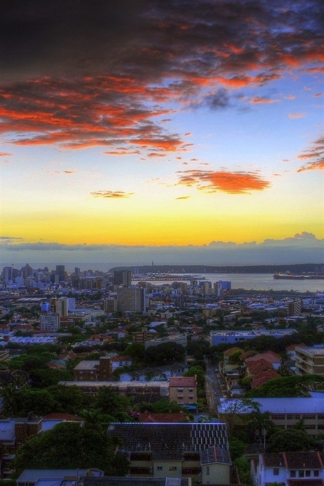 Iphone Wallpaper Durban, South Africa, City, Dusk, South Africa