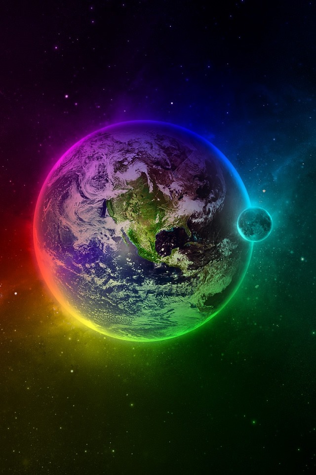 Colorful Earth Iphone 4s Wallpaper - 4k Ultra Hintergrundbilder Hd - HD Wallpaper 