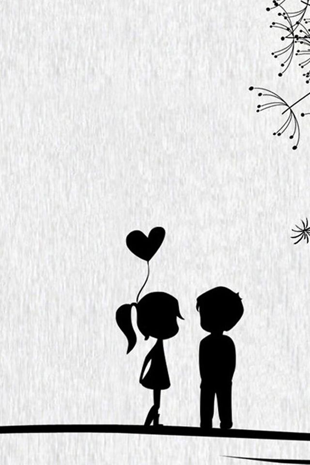 Lovers Images Black And White - HD Wallpaper 