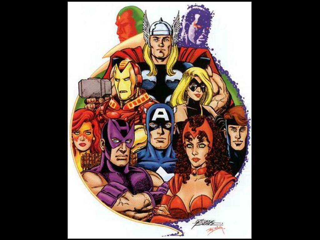 Avengers By George Perez - HD Wallpaper 
