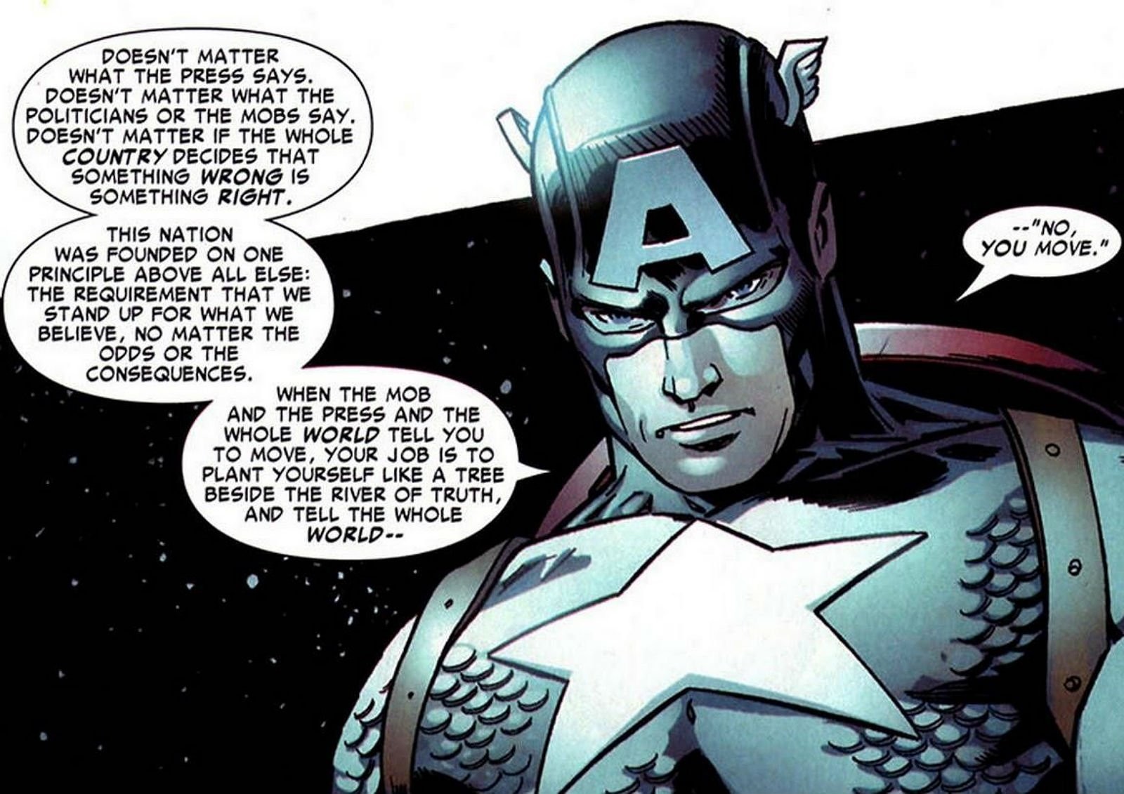 Captain America Quotes Comics - HD Wallpaper 