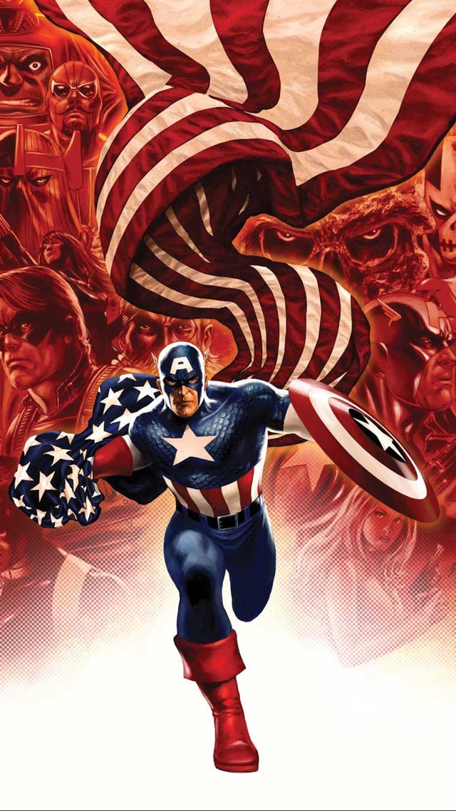 Captain America Background, Iphone 4 Images - Captain America Steve Epting  - 640x1136 Wallpaper 