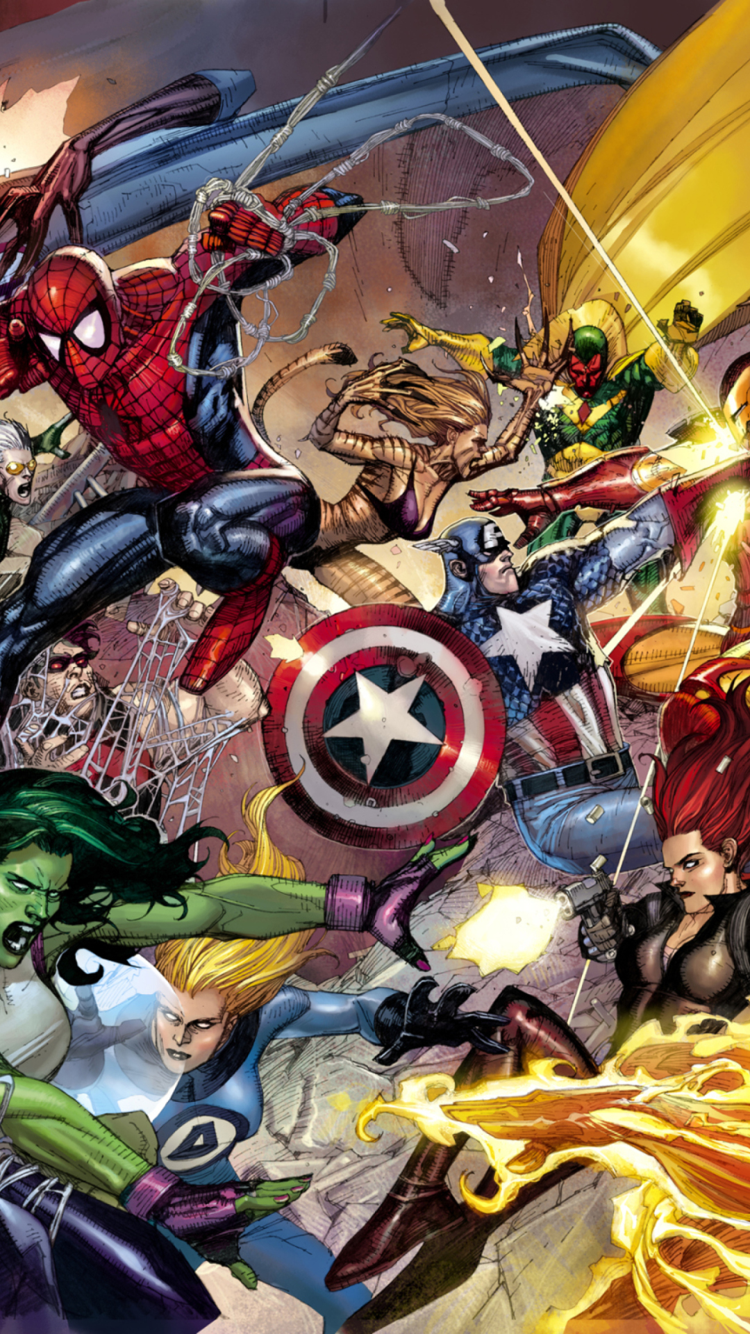 Marvel Wallpaper For Iphone Download Free - Marvel Iphone Wallpaper Hd - HD Wallpaper 