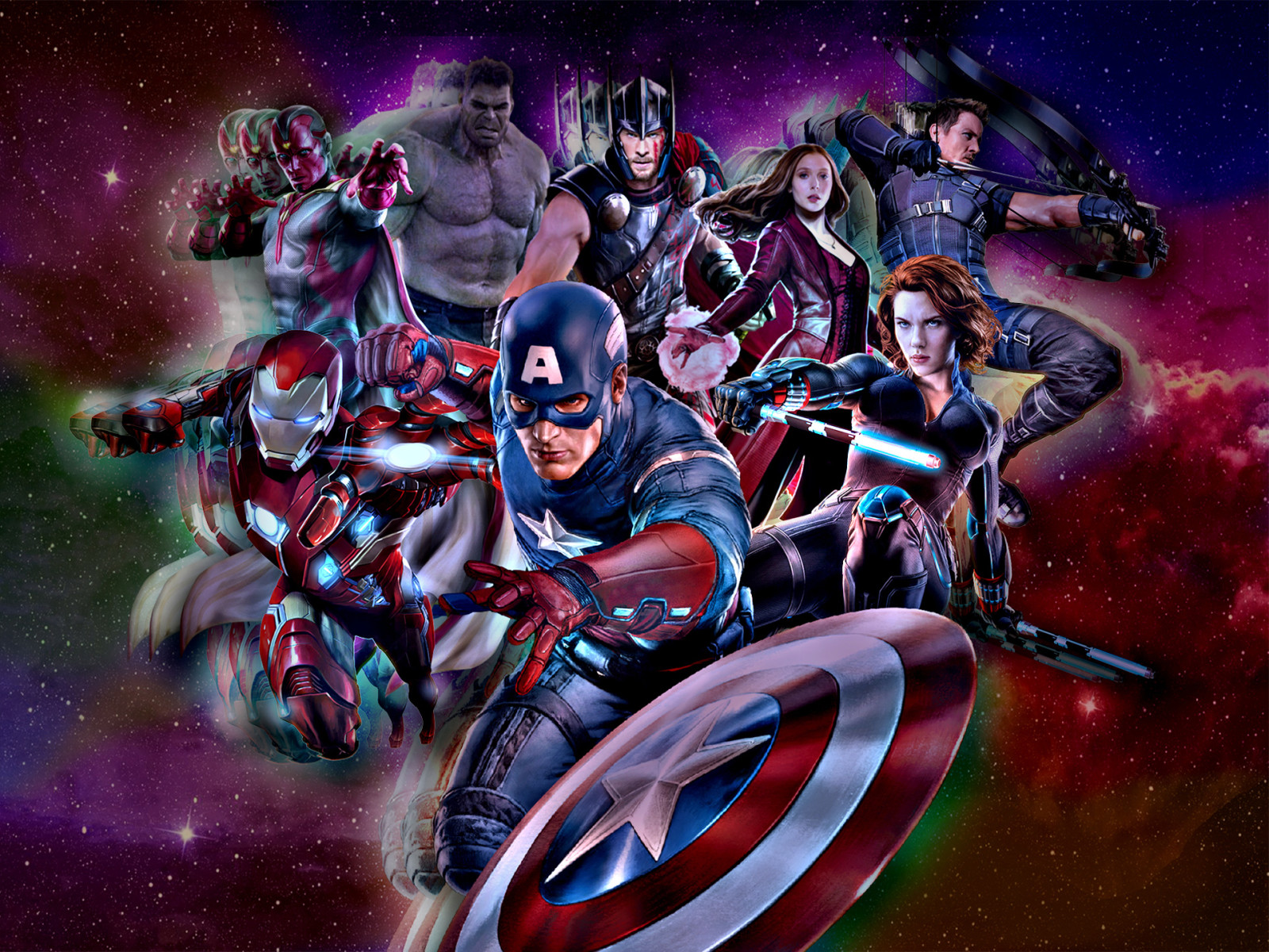 Avengers Artwork - HD Wallpaper 