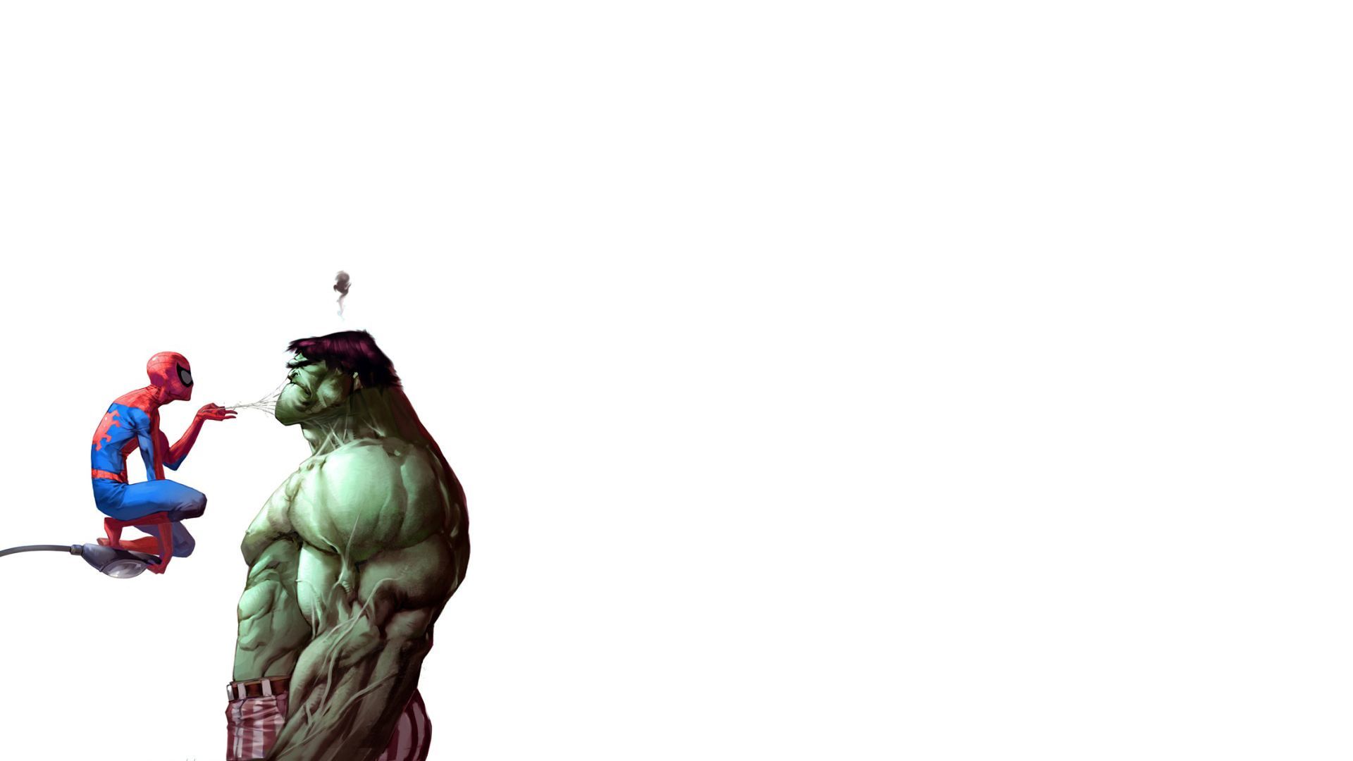 Spiderman Vs Hulk - HD Wallpaper 