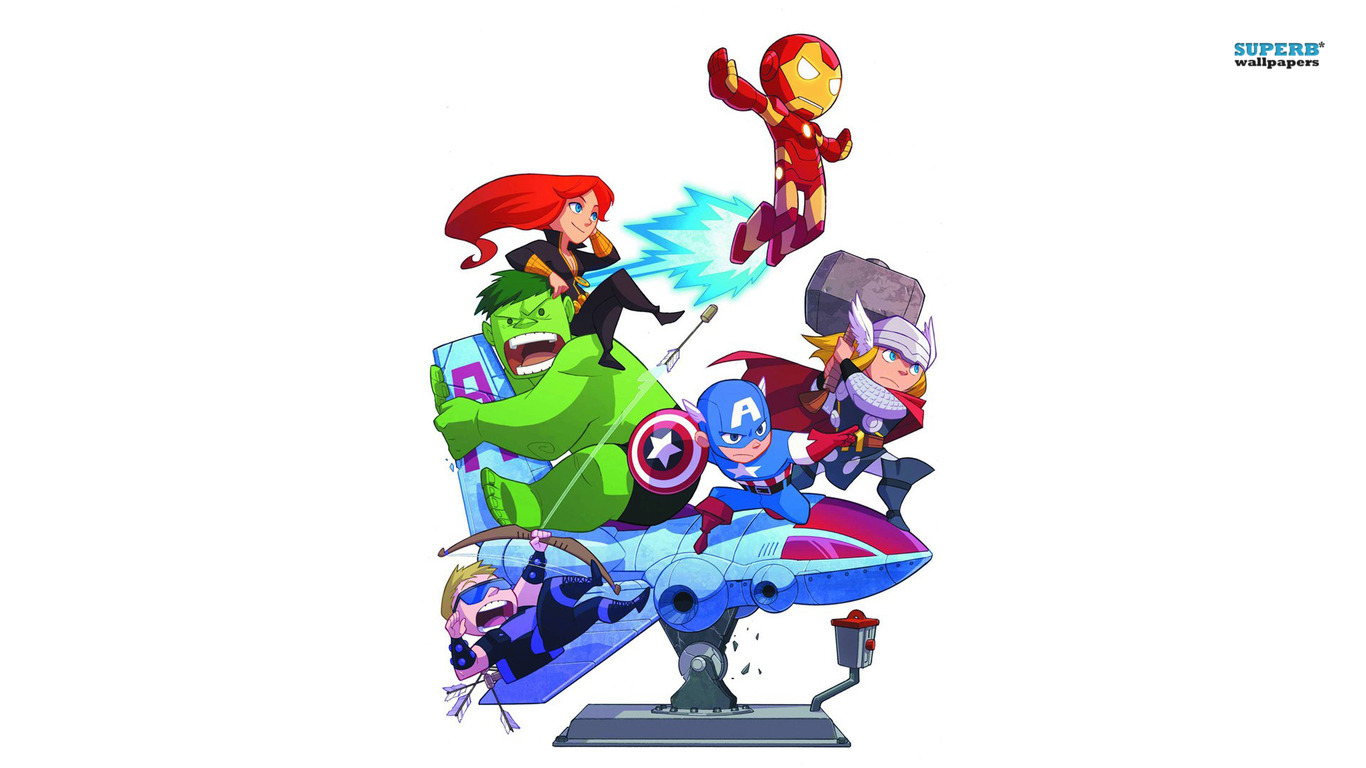 Avengers Clipart - Cartoon Baby Avengers - 1366x768 Wallpaper Avengers Clipart - Cartoon Baby Avengers - 1366x768 Wallpaper
