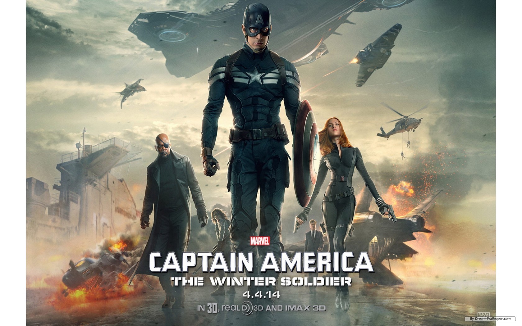 Free Movie Wallpaper - Capitán América El Soldado De Invierno - HD Wallpaper 