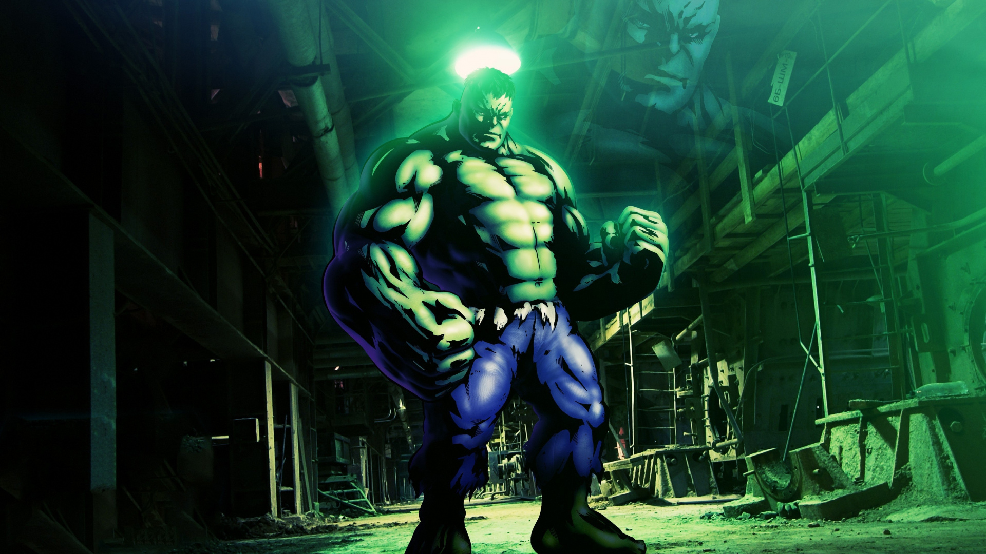 Hulk, A Muscle Factory, Artwork, Wallpaper - HD Wallpaper 