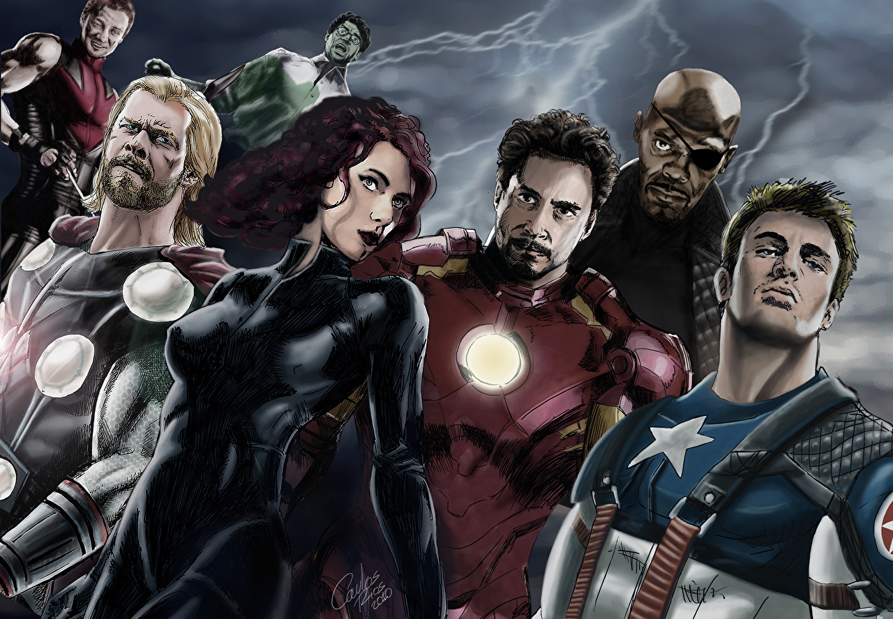 Avengers Splash Page - HD Wallpaper 