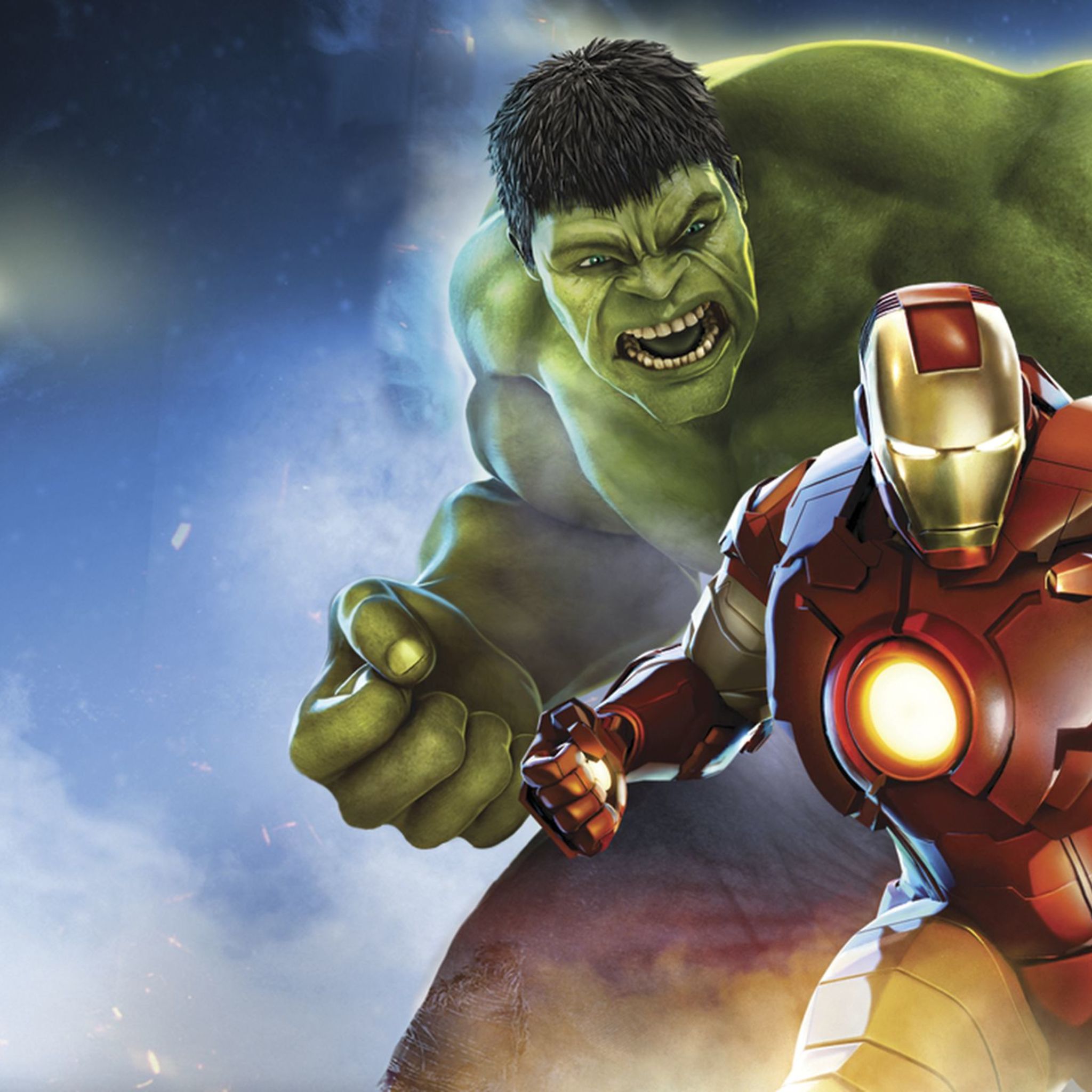Marvel Iron Man & Hulk Heroes United - HD Wallpaper 