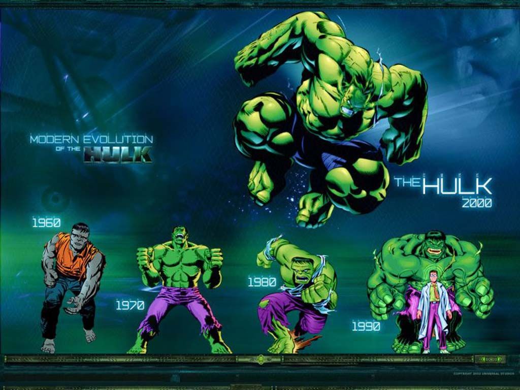 Hulk Evolution Cartoon - HD Wallpaper 