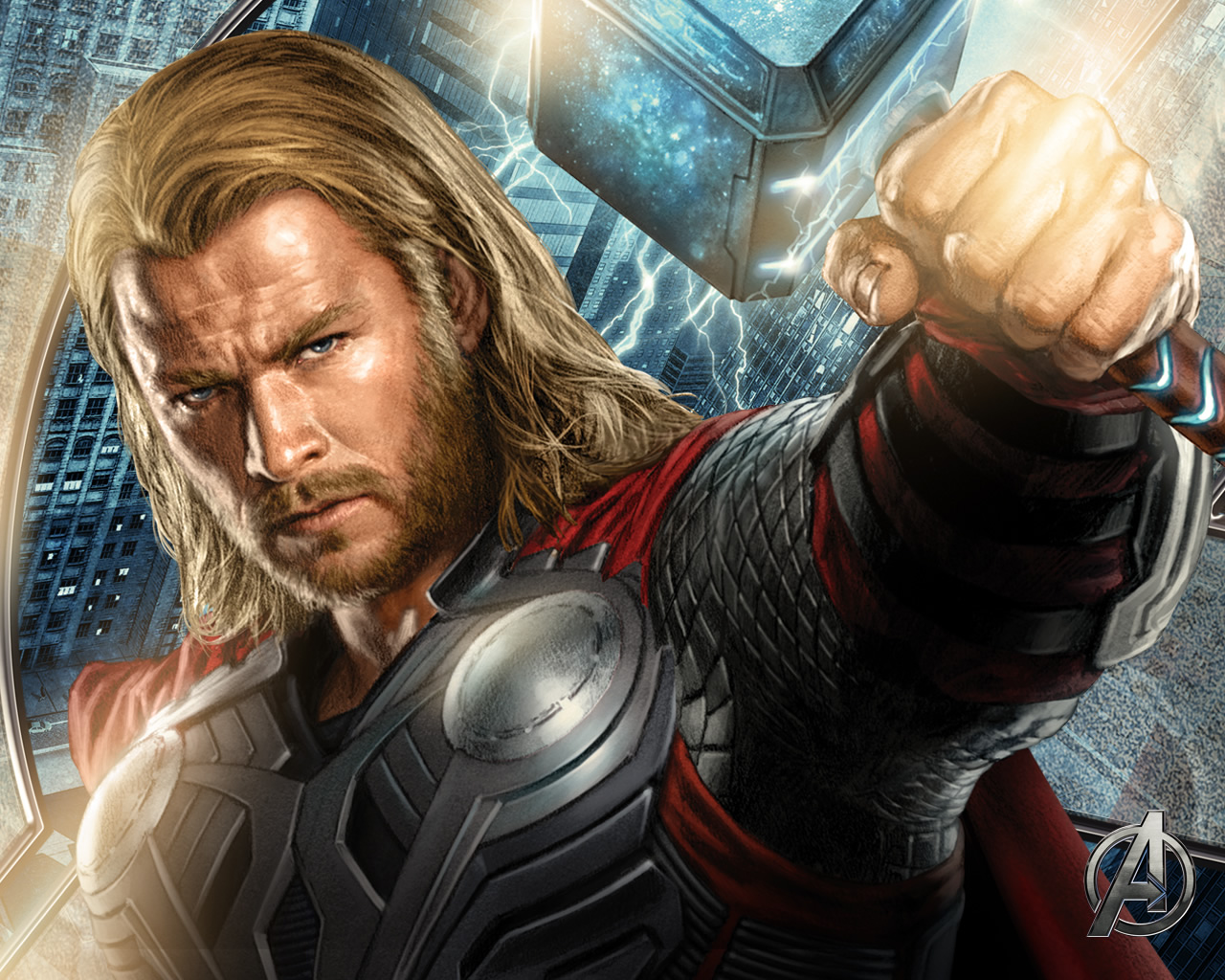 The Avengers Kickass Wallpapers - Thor Avengers - HD Wallpaper 
