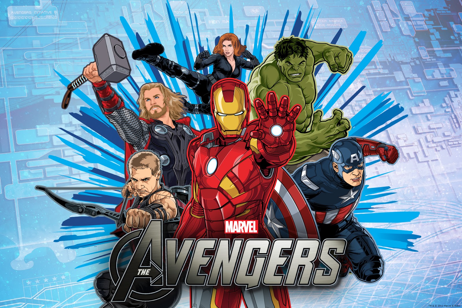 Decoración De Fiestas Infantiles De Los Vengadores - Avengers Cartoon - HD Wallpaper 