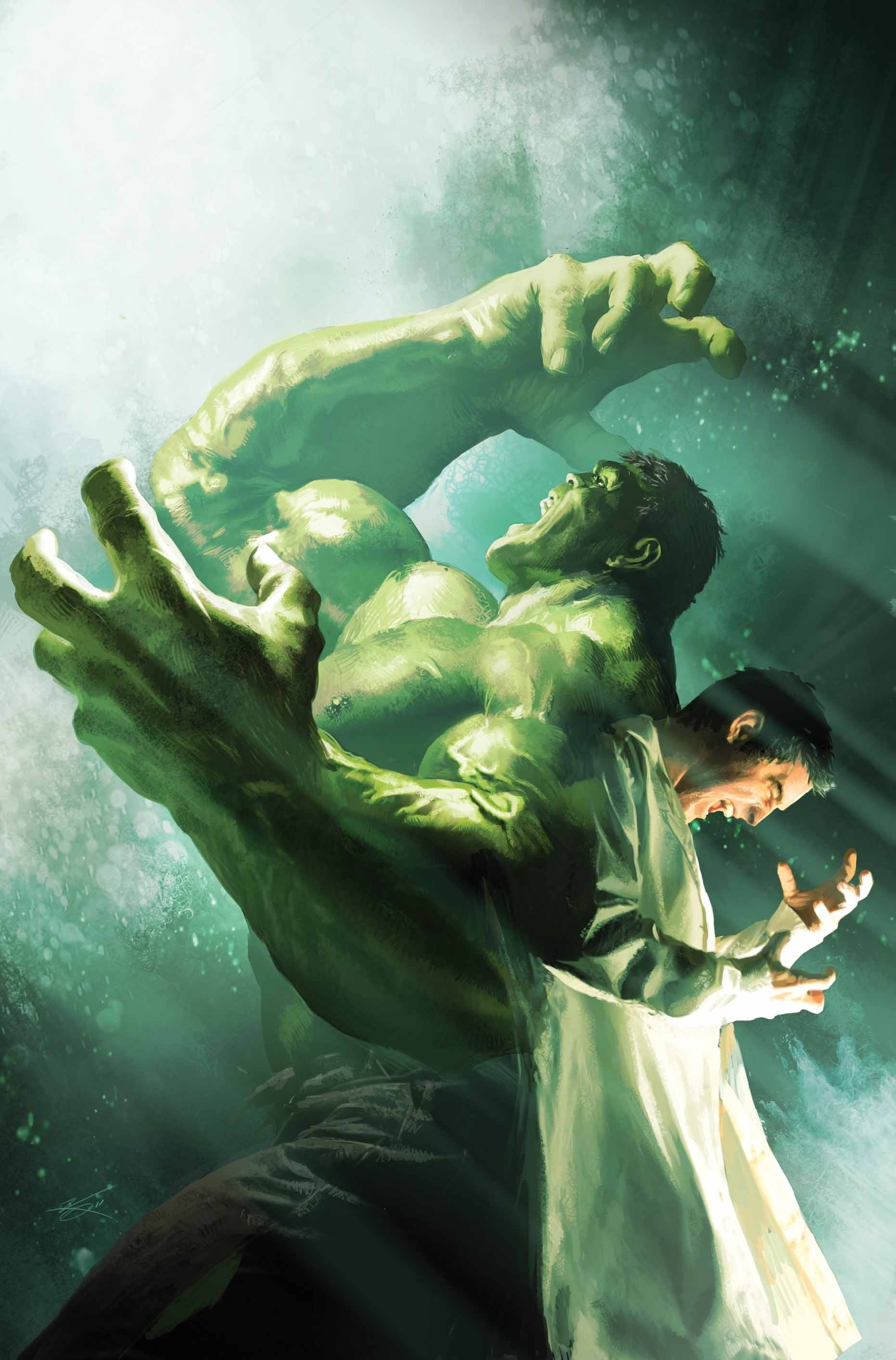 Comics Artwork Bruce Banner The Incredible Hulk Movie - Incredible Hulk Fan Art - HD Wallpaper 