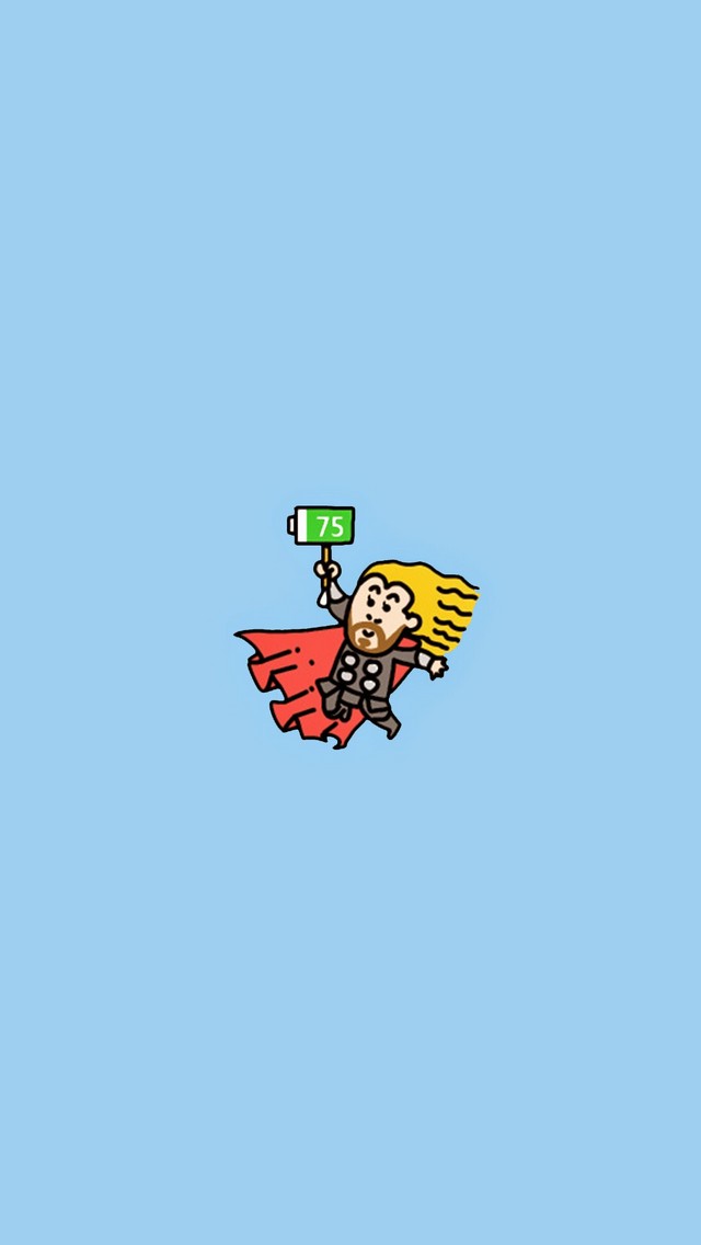 Thor Who Need A Charge For Your Phone Tap To See All - Cute Thor Wallpaper Iphone - HD Wallpaper 