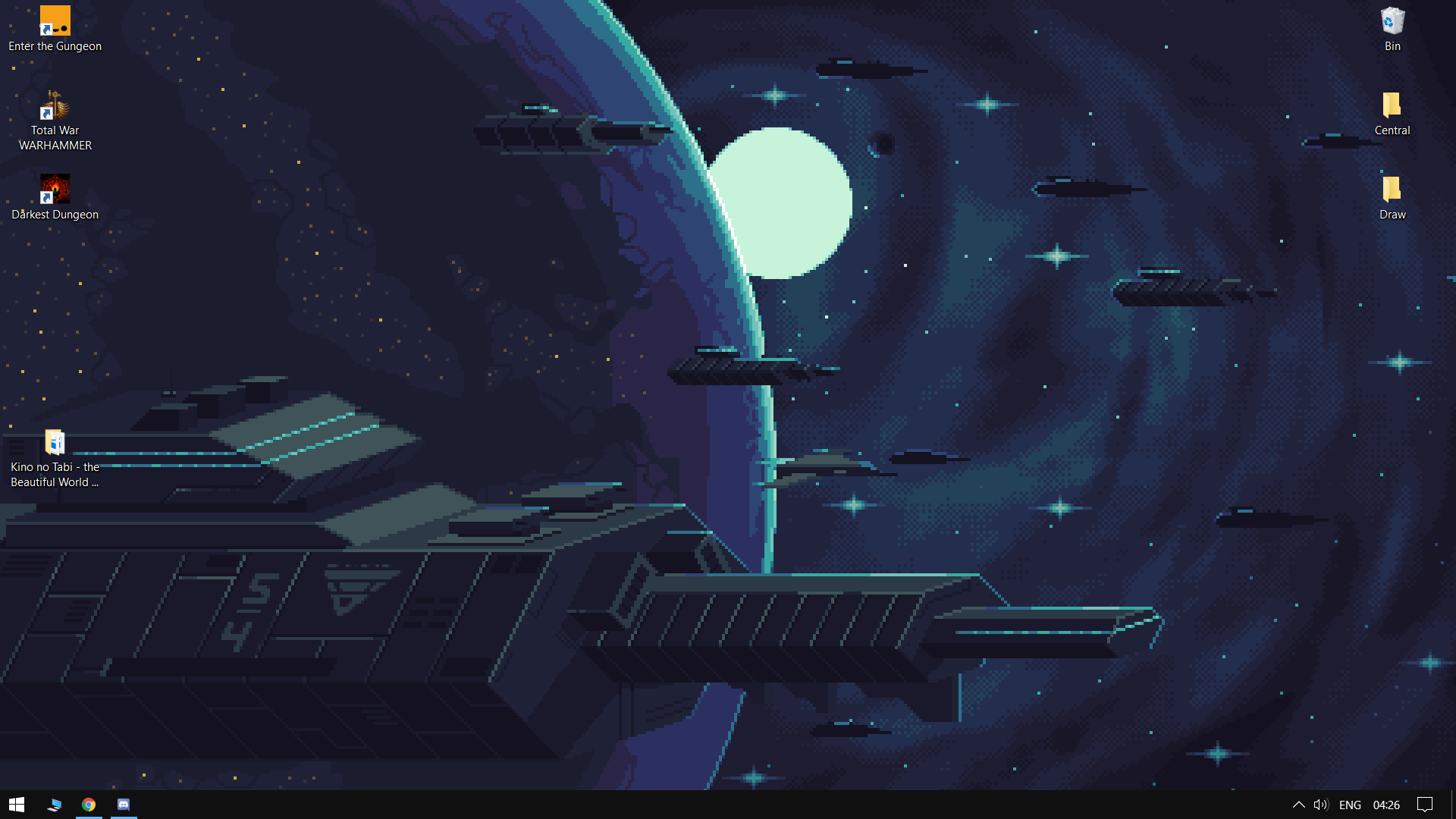 Pixel Space Wallpaper