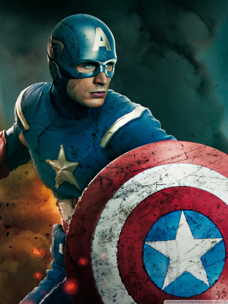 Avenger Captain America Name - HD Wallpaper 