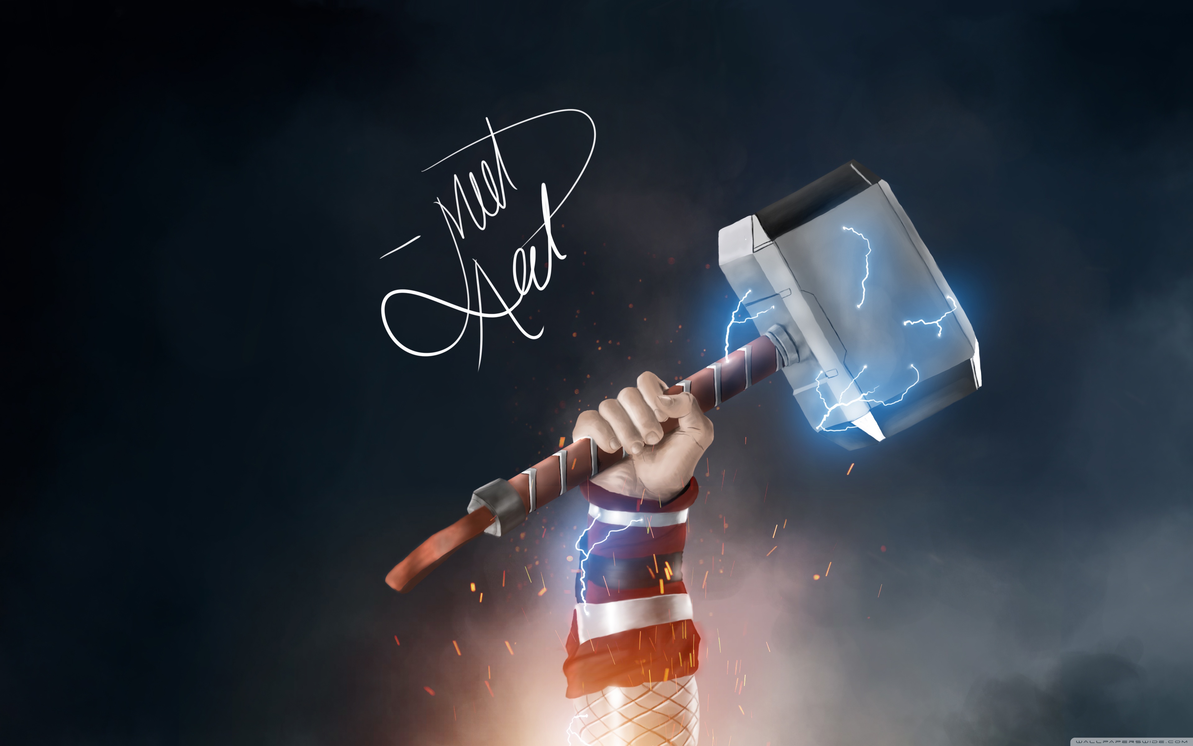 Thor Hammer Wallpaper Hd - HD Wallpaper 