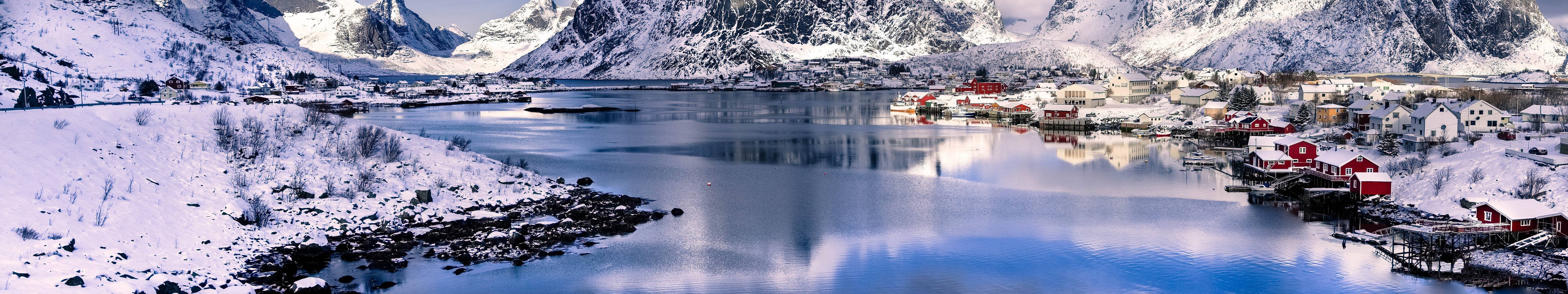 Panorama Winter - HD Wallpaper 