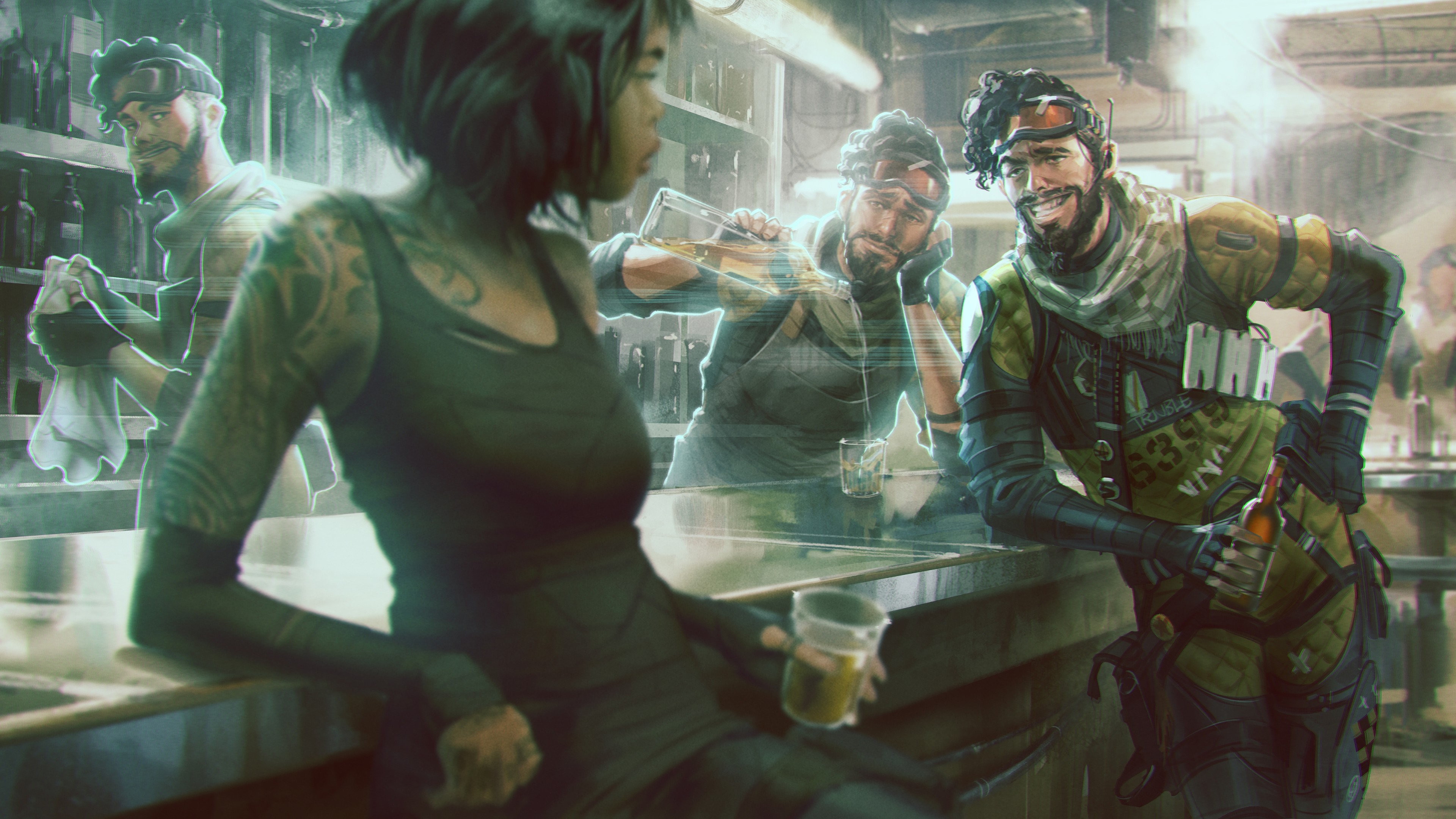 Apex Legends Mirage Art 4k 3840x2160 Apex Legends Wallpaper Hd 3840x2160 Wallpaper Teahub Io