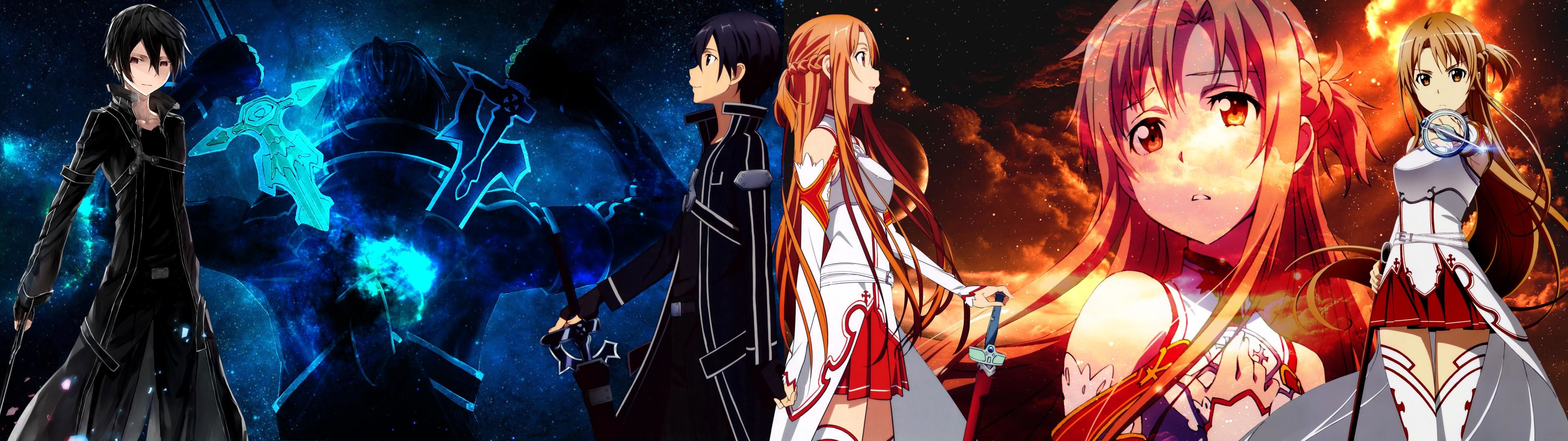 3840x1080, 5760ã1080 Triple Monitor Wallpaper Anime - Sword Art Online - HD Wallpaper 