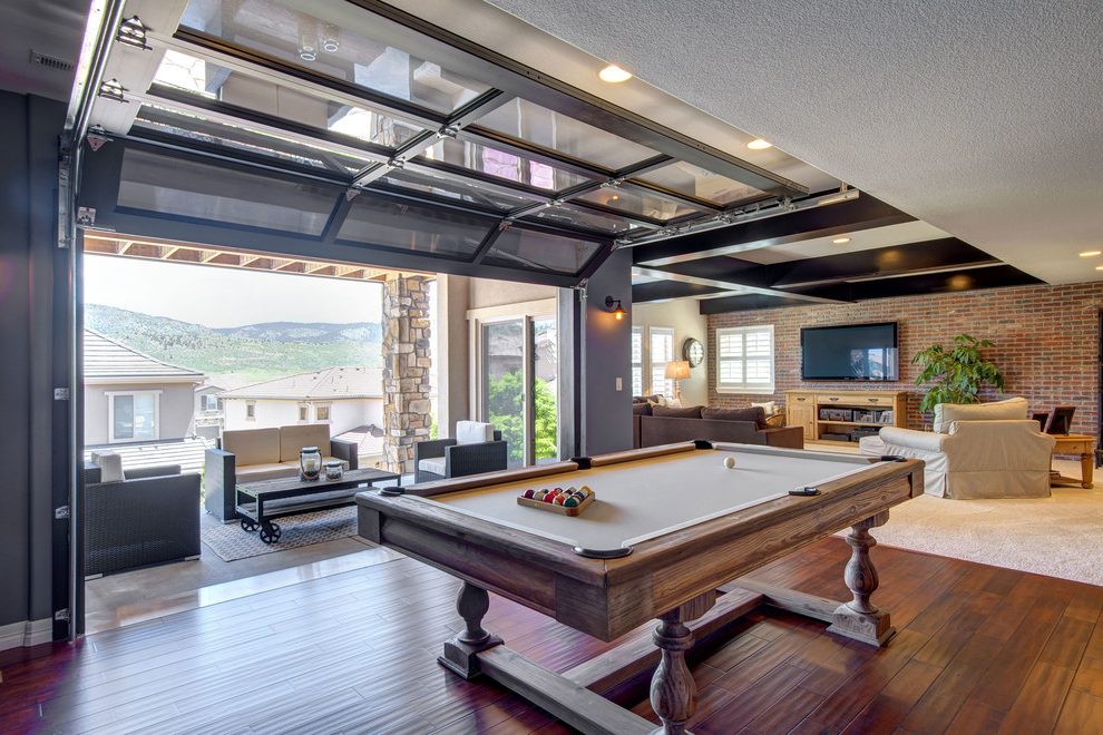 Denver Contemporary Pool Table With Game Accessories 990x660