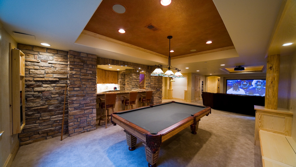 Billiard, Interior, Bar, Desigen, Design, Game, Room, - Games Room - HD Wallpaper 
