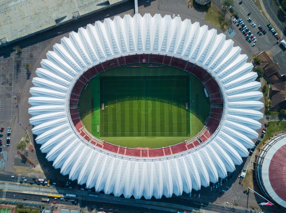 Wall Mural Sport Come, Stadium And Soccer-specific - Football Stadium Aerial View - HD Wallpaper 