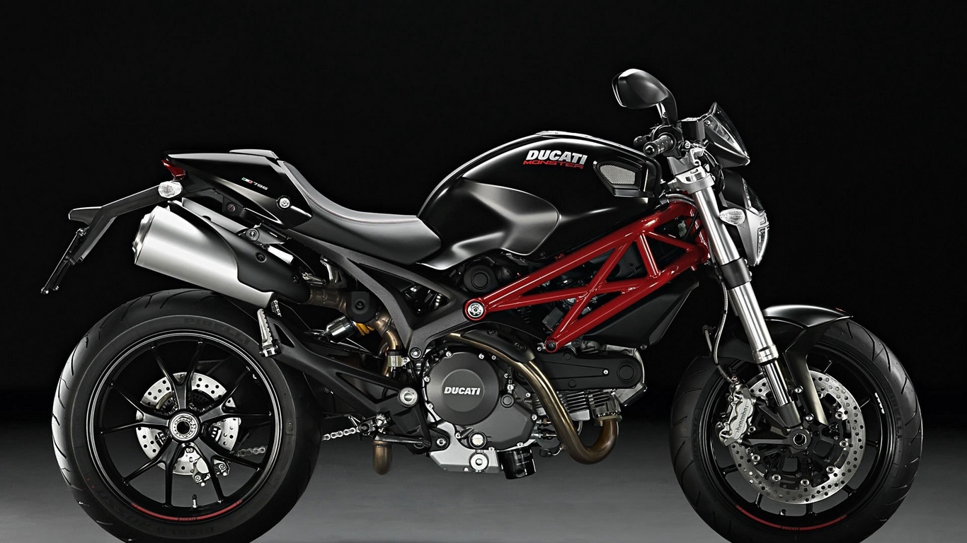 Wallpaper Motorcycle, Ducati Monster, Black, Bike - Ducati Monster Wallpaper Hd - HD Wallpaper 