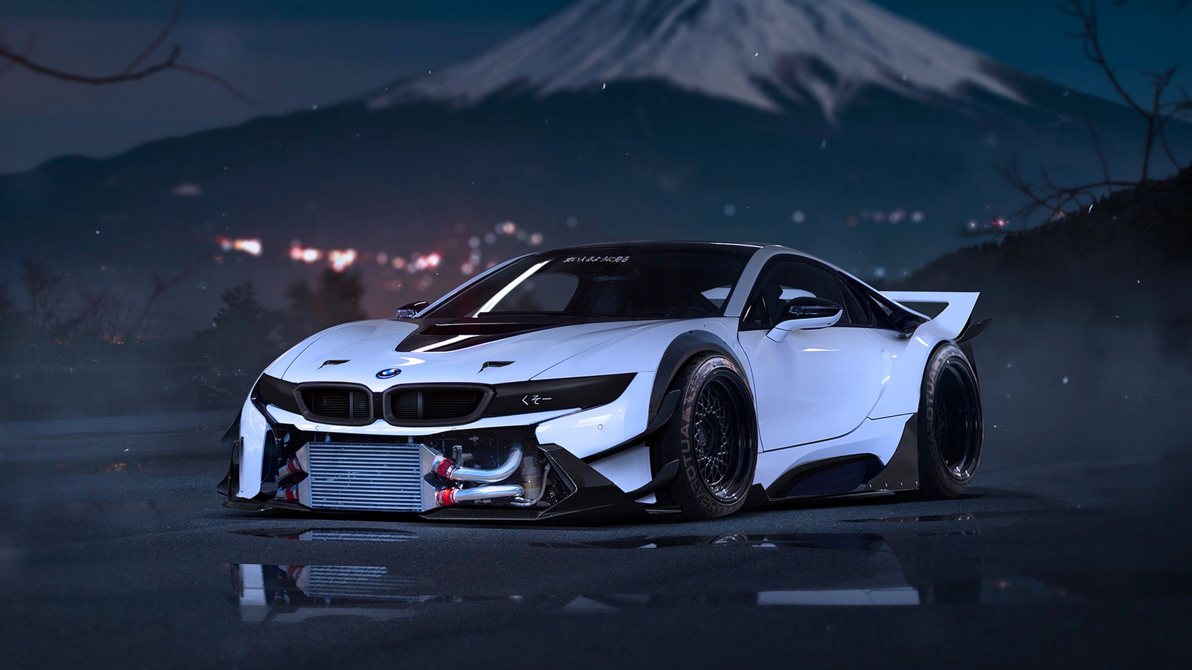 Preview Wallpaper Bmw, I8, Tuning, Sport Car, Front - Bmw I8 - HD Wallpaper 
