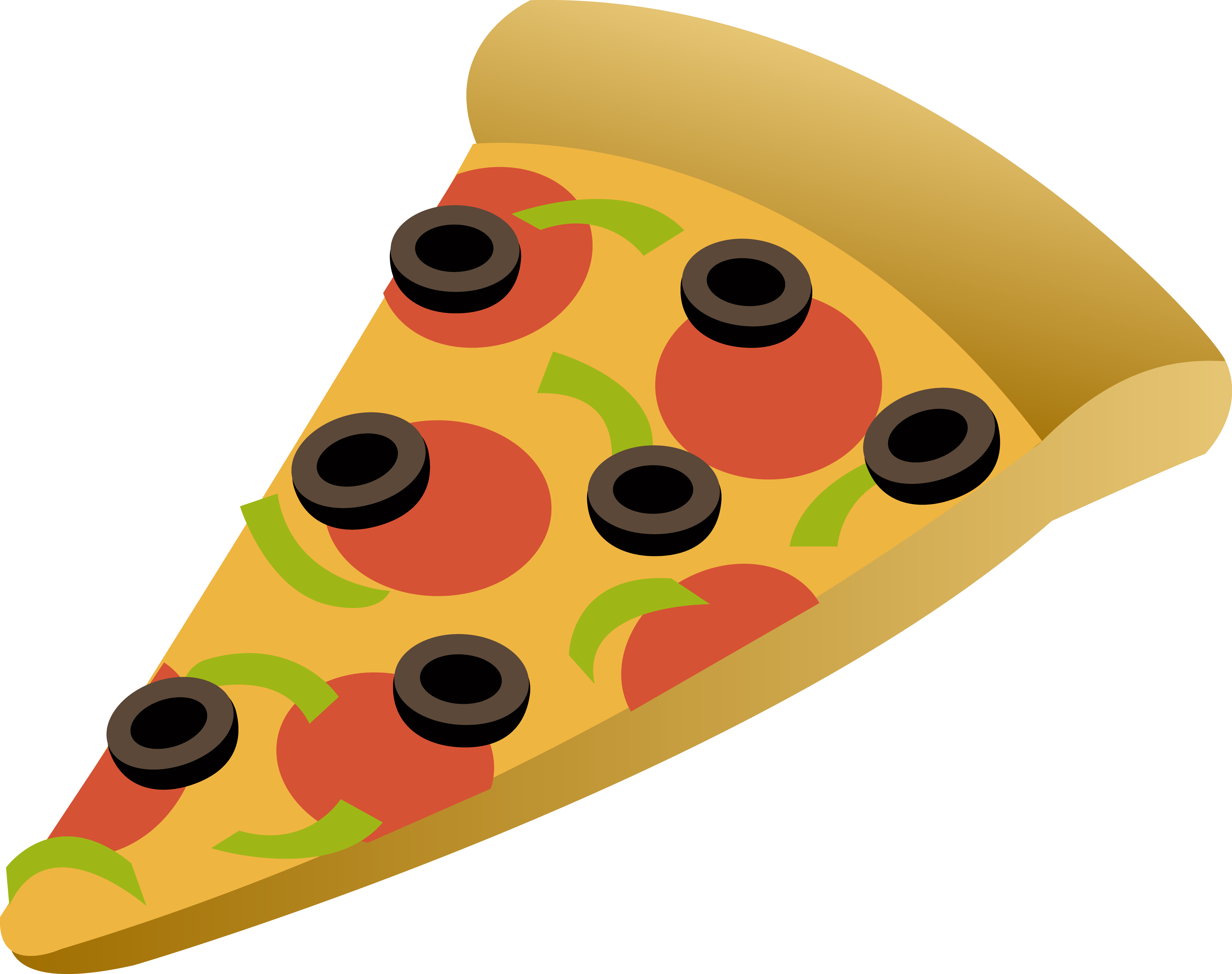 Pizza Clip Art Cartoon - Pizza Clipart Png - HD Wallpaper 