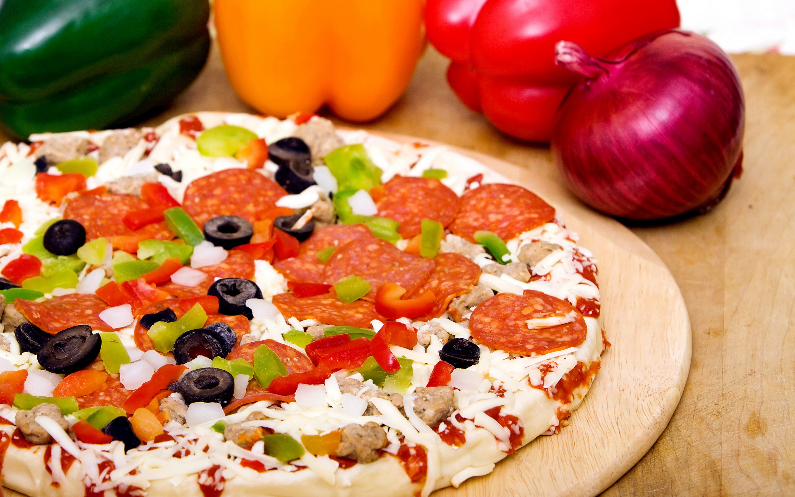 Cheese Full Hd Pizza - HD Wallpaper 