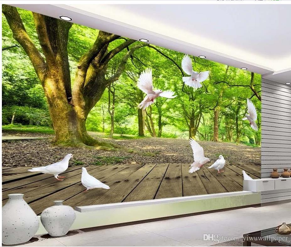 3d Forest Room Painting - HD Wallpaper 