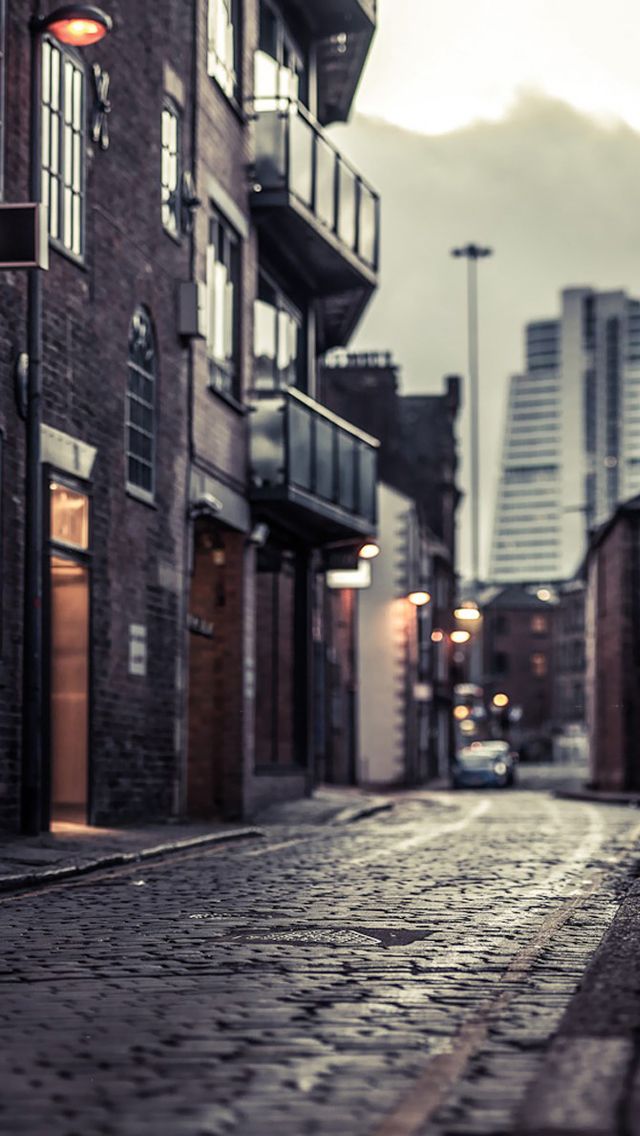 Iphone City Street Background - HD Wallpaper 