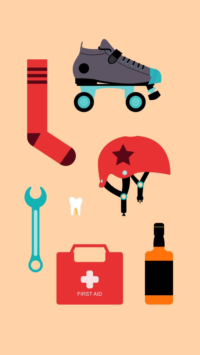 Roller Derby Iphone - HD Wallpaper 