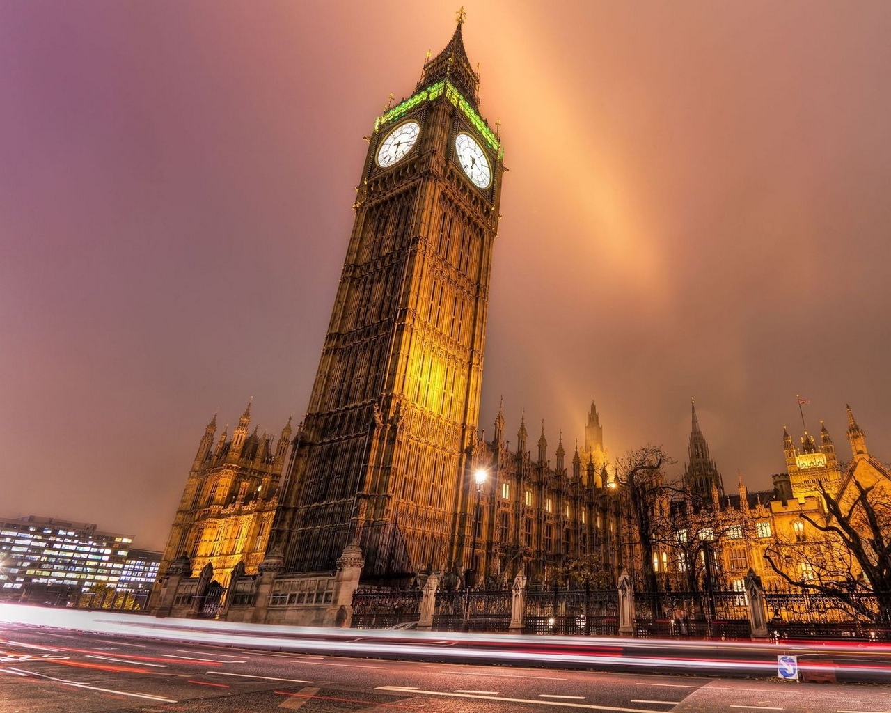 Wallpaper London, City Lights, Buildings, Night, Street, - High Quality Big Ben - HD Wallpaper 
