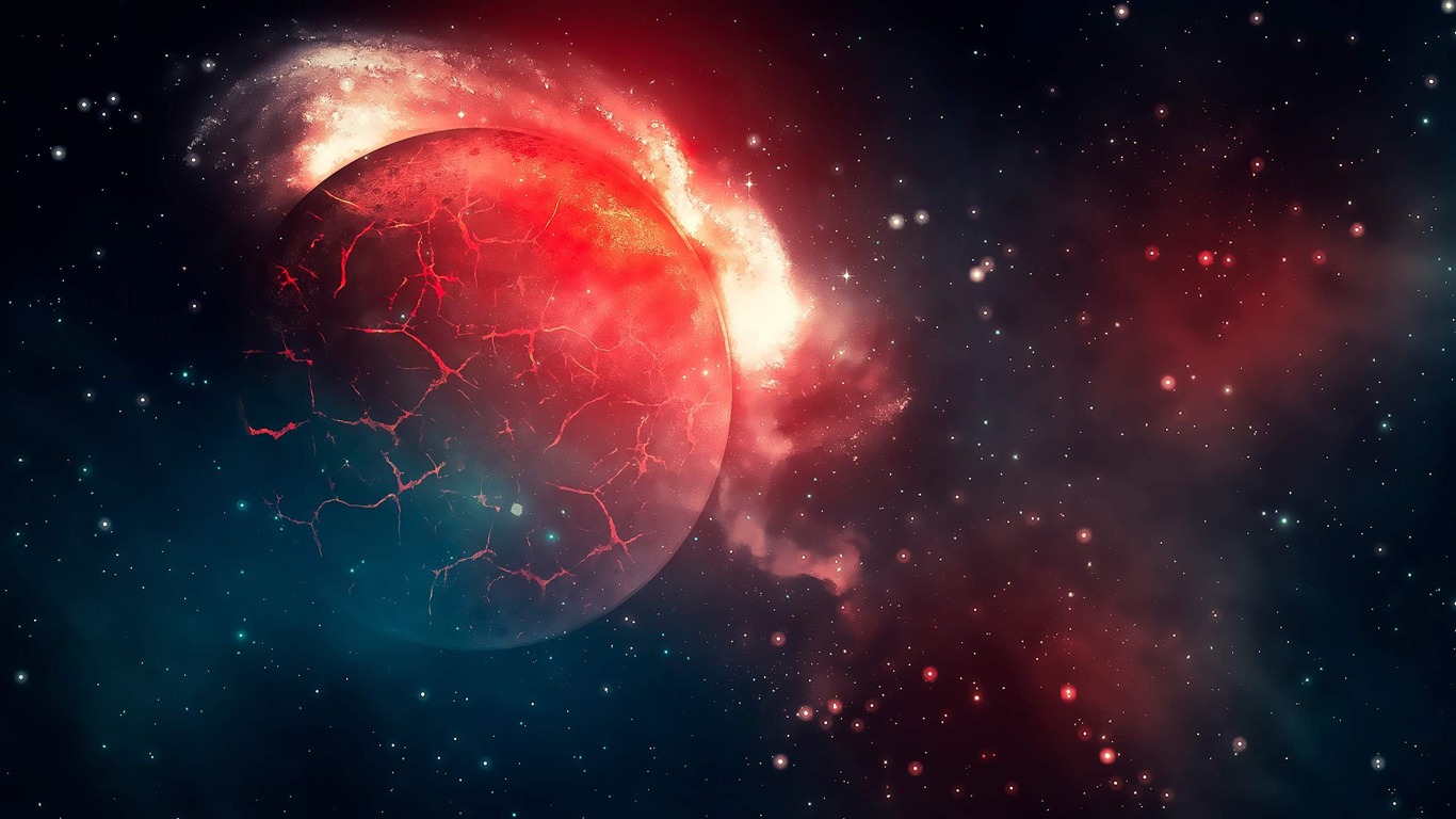 Red Planet-universe Space Hd Desktop Wallpaper2013 - Galaxy Google Slides Themes - HD Wallpaper 